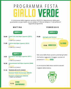 Invito Festa Giallo Verde