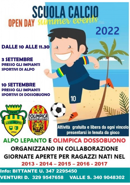 SCUOLA CALCIO - OPEN DAY - Summer Event