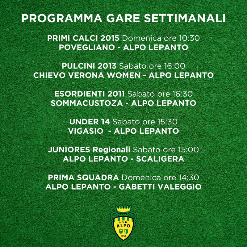 Programma settimanale